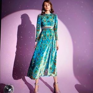 Sretsis Lalana velvet dress nwt